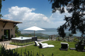 Отель Design villa with panoramic sea view  Монте-Арджентарио
